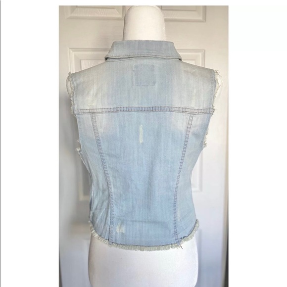 Jessica Simpson size Medium DEE Jean vest - Picture 3 of 6